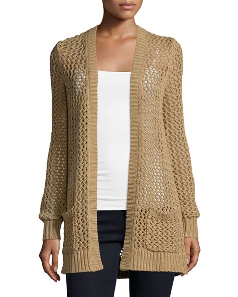 michael kors angora cardigan|Michael Kors long cardigan sweater.